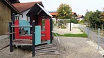 Blick auf den Spielplatz in Bergham